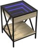 vidaXL Couchtisch mit Infinity-LED Sonoma-Eiche 40x40x49 cm 847693 Bild 3