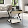 vidaXL Couchtisch mit Infinity-LED Sonoma-Eiche 40x40x49 cm 847693 Bild 4