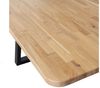Esstisch Tablo XL aus Eichenholz, modernes D-Gestell, natur, für 6–8 Personen, rechteckig Bild 4