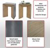 Konsolentisch HWC-L76, Telefontisch Beistelltisch Tisch, Industrial Massiv-Holz MVG, 80x60x40cm natur mit Metall-Optik Bild 2