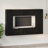 8 pcs TV-Schrankset, Fernsehschrank Schwarz Eichen-Optik Holzwerkstoff Bild 4