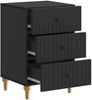 vidaXL Nachttisch Schwarz 43x 41 x 66,5 cm Holzwerkstoff 894096 Bild 3