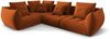 Micadoni Ecksofa Bloom 4-Sitzer Links Samt Terrakotta Bild 2