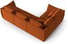 Micadoni Ecksofa Bloom 4-Sitzer Links Samt Terrakotta Bild 3