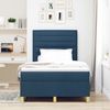 vidaXL LED Boxspringbett mit Matratze Blau 120 x 190 cm Stoff 3343011 Bild 4
