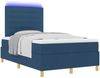 vidaXL LED Boxspringbett mit Matratze Blau 120 x 190 cm Stoff 3343011 Bild 3