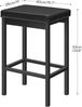 Hoobro BARHOCKER Schwarz Barstuhl Küchenhocker (H 63 x T 63 x B 40 cm) Bild 3