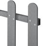 Gartenzaun Elda WPC 200x60 cm Grau neu. holz Bild 3