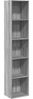 vidaXL Bücherregal Grau Sonoma 40x30x189 cm Holzwerkstoff 857890 Bild 2