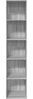 vidaXL Bücherregal Grau Sonoma 40x30x189 cm Holzwerkstoff 857890 Bild 4