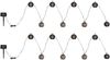 2er Set Solarbetriebene LED Outdoor Lichterketten mit 8 Kugeln, Länge 4,1 Meter Bild 2