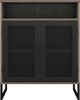 Dorel Home Aktenschrank Purdue Türen mit Magnetverschluß, Mesh aus Metall, Breite 61 cm, Höhe 76,5 cm Bild 2