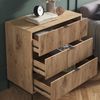 Kommode Eliza Viking Oak 42 x 81.2 cm mit 3 Schubladen Vicco Bild 5