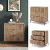 Kommode Eliza Viking Oak 42 x 81.2 cm mit 3 Schubladen Vicco Bild 2