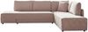KAWOLA Schlafsofa SADIRA Ecksofa Cord taupe Recamiere rechts 89 x 209 x 288 cm Bild 3