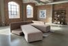 KAWOLA Schlafsofa SADIRA Ecksofa Cord taupe Recamiere rechts 89 x 209 x 288 cm Bild 4