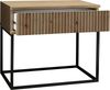 MARLE Nachttisch in Artisan Eiche Optik - Moderner Nachtschrank mit Schublade und schwarzem Metallgestell - 60 x 52 x 38,5 cm (B/H/T) Bild 3