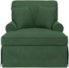 vidaXL Chaise Lounge mit Rock mit Kissen 3 pcs Dschungelgrün Cordstoff 42022952 Bild 4