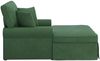 vidaXL Chaise Lounge mit Rock mit Kissen 3 pcs Dschungelgrün Cordstoff 42022952 Bild 5