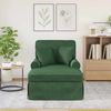 vidaXL Chaise Lounge mit Rock mit Kissen 3 pcs Dschungelgrün Cordstoff 42022952 Bild 3