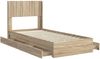 vidaXL Bettgestell mit Stauraum und Kopfteil Sonoma-Eiche 90x200 cm 3414415 Bild 5