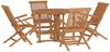 vidaXL 5-tlg. Garten-Essgruppe Klappbar Massivholz Teak 3096574 Bild 3