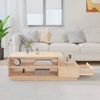 vidaXL Couchtisch 120x50x40,5 cm Massivholz Kiefer 814414 Bild 3