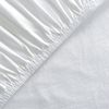 leevitex® Spannbettlaken 120x200 cm - 130x200 cm | Spannbetttuch Bettlaken | 100% Jersey Baumwolle | Matratzenhöhe bis 25 cm | Ökotex | Weiß Bild 2