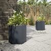 vidaXL Garten-Pflanzgefäße 2 Stück Anthrazit Sechseckig 46x40x45 Stahl 851113 Bild 4