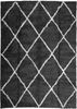 vidaXL Teppich Shaggy Hochflor Modern Schwarz und Creme 240x340 cm 375417 Bild 2
