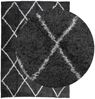 vidaXL Teppich Shaggy Hochflor Modern Schwarz und Creme 240x340 cm 375417 Bild 3