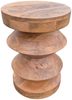 Massivholz Beistelltisch KITAR-C 50cm Mangoholz natural Handmade Unikat Hocker Bild 3