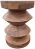 Massivholz Beistelltisch KITAR-C 50cm Mangoholz natural Handmade Unikat Hocker Bild 2
