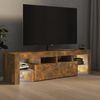 vidaXL TV-Schrank mit LED-Leuchten Räuchereiche 140 x 36,5 x 40 cm [822641] Bild 4