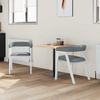 vidaXL Esszimmerstühle 2 pcs Weiß 54 x 57 x 73 cm Massives Gummiholz 42020424 Bild 3