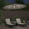 Sonnenschirm, Terrassenschirm Taupe 294 x 294 x 248 cm Polyester und Aluminium Bild 4