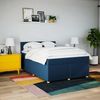 vidaXL Boxspringbett mit Matratze Blau 140x190 cm Stoff 3288981 Bild 4