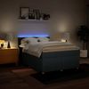 vidaXL Boxspringbett mit Matratze Blau 140x190 cm Stoff 3288981 Bild 5