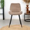 Bronx71 Esszimmerstuhl Samt Toby modern taupe Bild 2