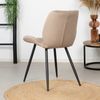 Bronx71 Esszimmerstuhl Samt Toby modern taupe Bild 3