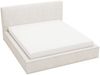 GRAINGOLD Monaco Doppelbett 200x200, Polsterbett mit Bettkasten und Kopfteil, Velour-Stoff, Creme Bild 2