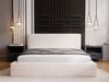 GRAINGOLD Monaco Doppelbett 200x200, Polsterbett mit Bettkasten und Kopfteil, Velour-Stoff, Creme Bild 4