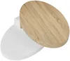 Vente-unique - VITALY Couchtisch Holz, Platte BeigeWeiß - B 60 cm x H 33 cm x L 100 cm Bild 5