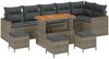 vidaXL Gartensofa-set 10 pcs Grau Poly-Rattan 3361643 Bild 2