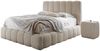 Compleo Polsterbett boucle CONDIS, Wolkenbett, Kopfteilhöhe: 127 cm (exklusives Bett), Nachttische als Option, Bett cloudy, dekorativen Rillen Bild 2