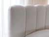 Compleo Polsterbett boucle CONDIS, Wolkenbett, Kopfteilhöhe: 127 cm (exklusives Bett), Nachttische als Option, Bett cloudy, dekorativen Rillen Bild 3