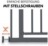 Hauck Treppenschutzgitter Türschutzgitter Open N Stop 2, für Breiten 75-80 cm, ohne Bohren, Einhändiges Beidseitiges Öffnen, Manueller Schließmechanismus, Metall (Dark Grey) Bild 3