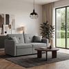 oyajia Schlafsofa 3 in 1 Klappsofa & Schlafhocker mit Bettfunktion, 2-Sitzer, 2-Sitzer Sofa mit verstellbarer Rückenlehne, Ergonomisch, Max. bis 300KG, Doppelschlafsofa für Wohnzimmer/Schlafzimmer/Spielzimmer Bild 2