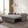 oyajia Schlafsofa 3 in 1 Klappsofa & Schlafhocker mit Bettfunktion, 2-Sitzer, 2-Sitzer Sofa mit verstellbarer Rückenlehne, Ergonomisch, Max. bis 300KG, Doppelschlafsofa für Wohnzimmer/Schlafzimmer/Spielzimmer Bild 3