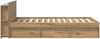 vidaXL Bettgestell mit Stauraum Artisan-Eiche 120 x 190 cm 3433351 Bild 4